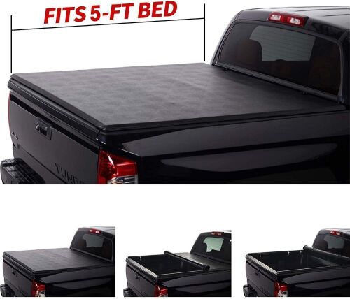 North Mountain Soft Roll Up Tonneau Cover, Compatible with 05-15 Tacoma Pickup 5ft Fleetside Bed - Lot 1164