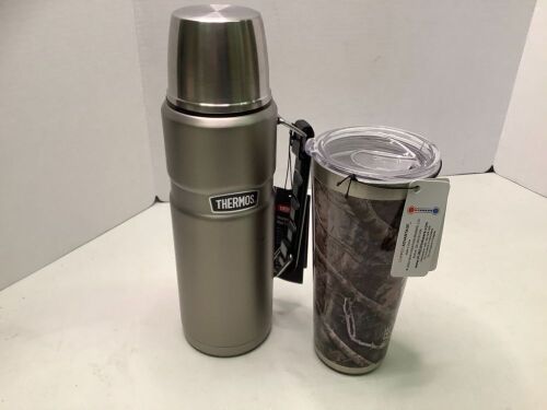 Lot of (2) Insulated Containers, Thermos has dents, Lid broke on cup, Ecommerce Return - Lot 149