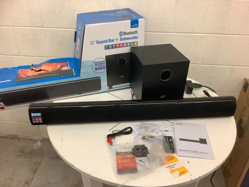ILive Bluetooth 37" Sound Bar & Subwoofer,  Appears New - Lot 154