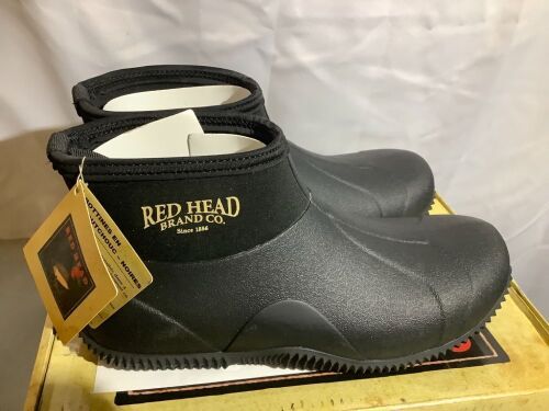 Red Head Low Rubber Boots, Men's 11, Appears New - Lot 319