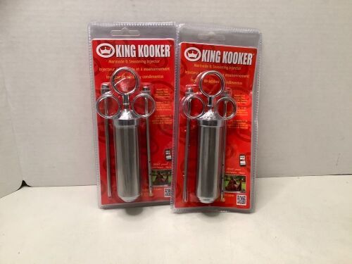 Lot of (2) King Kooker Seasoning Injector, Appears New - Lot 366