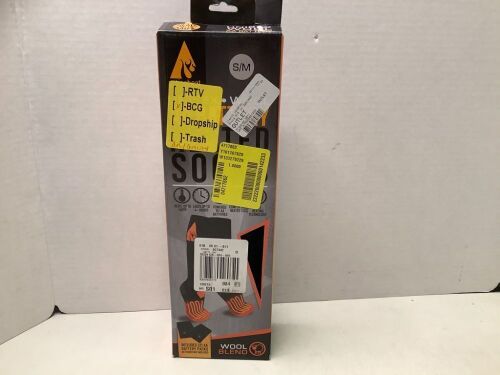 Action Heat Battery Powered Heated Socks, S/M, Ecommerce Return - Lot 375
