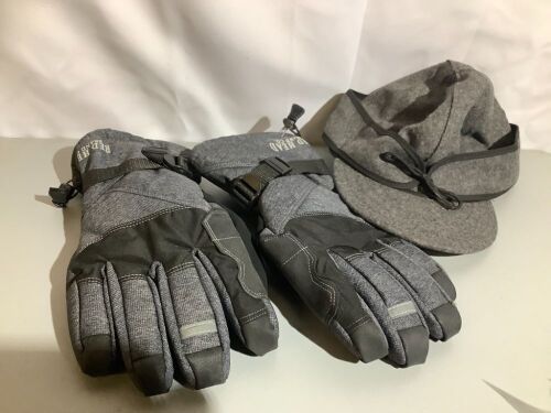 Lot of Stormy Kromer Hat, Red Head Gloves, Appears New - Lot 392