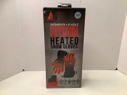 Action Heat Rechargeable Women's Heated Snow Gloves, Medium, Appears New - Lot 434