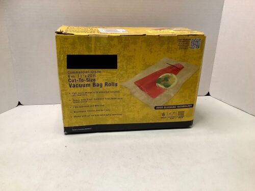 Commercial Grade Cut To Size Vacuum Bag Rolls, Appears New - Lot 568