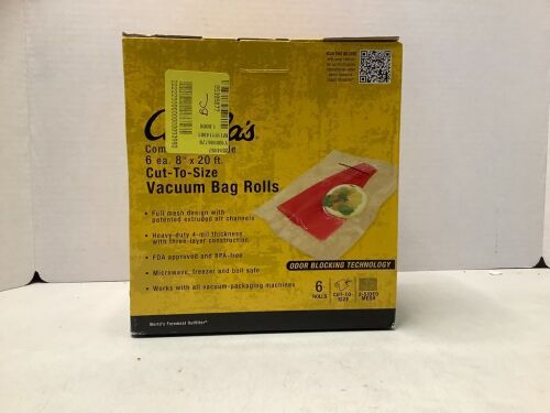 Commercial Grade Cut To Size Vacuum Bag Rolls, Appears New - Lot 578