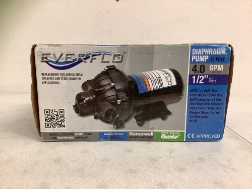 Everflo Diaphragm Pump, E-Commerce Return - Lot 20