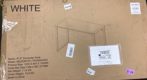 Computer Desk, E-Commerce Return - Lot 67
