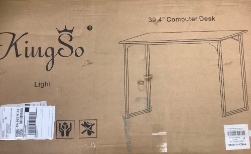 KingSo Light Computer Desk, Appears New - Lot 84