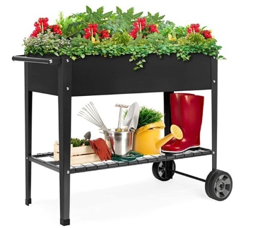 Elevated Mobile Raised Ergonomic Metal Planter Garden Bed, New - Lot 94