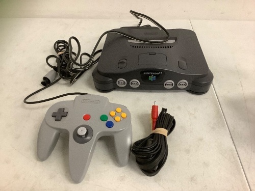 Nintendo 64 Console and Controller, Powers Up, E-Commerce Return - Lot 98