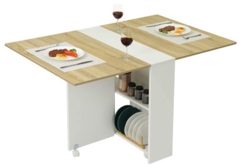 INSMA Folding Dining Table, Item May Vary From Stock Photo, Appears New - Lot 100