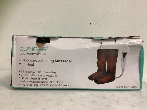 Air Compression Leg Massager with Heat, E-Comm Return - Lot 146