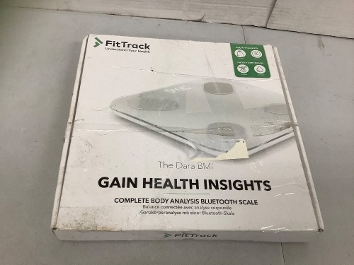FitTrack Body Analysis Bluetooth Scale, Powers Up, E-Commerce Return - Lot 154