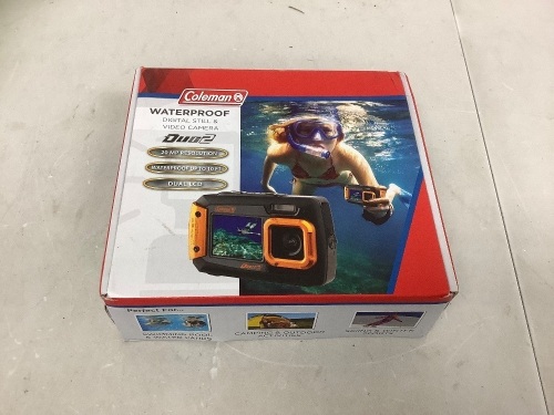 Coleman Waterproof Digital Still & Video Camera, Powers Up, Appears New - Lot 162