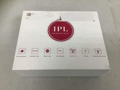 IPL Hair Removal Device, Powers Up, E-Commerce Return - Lot 194