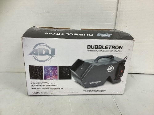 Bubbletron Bubble Machine, Powers Up, E-Commerce Return - Lot 200