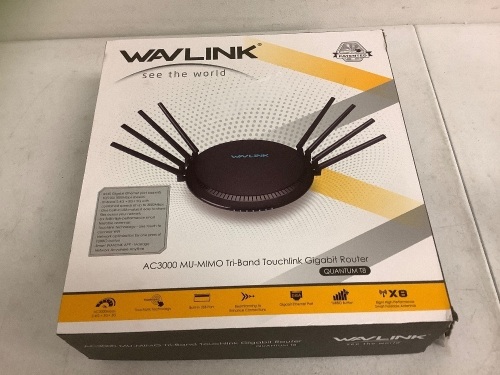 Wavlink Tri Band Touchlink Gigabit Router, E-Comm Return - Lot 218