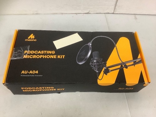 Maono Podcasting Microphone Kit, Untested, E-Commerce Return - Lot 226