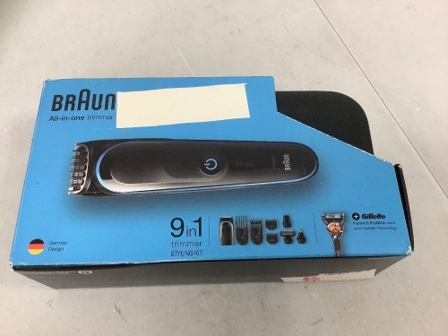 Braun All in One Trimmer, Missing Cord, Powers Up, E-Commerce Return - Lot 237