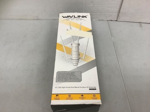 Wavlink Dual Band Outdoor AP/Extender, Untested, E-Commerce Return - Lot 346