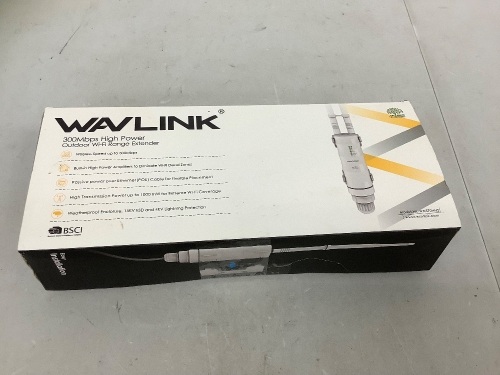 Wavlink Outdoor Wifi Range Extender, Powers Up, E-Commerce Return - Lot 347