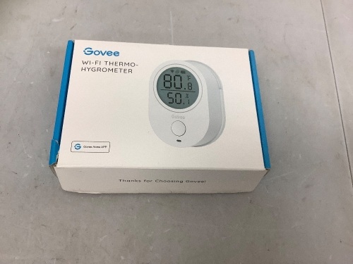 Govee Wifi Thermo-Hygrometer, Powers Up, E-Commerce Return - Lot 359