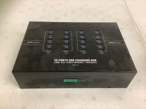 20 Port USB Charging Hub, Untested, E-Commerce Return - Lot 371