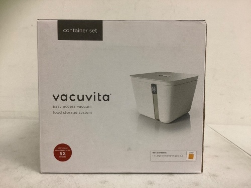 Vacuvita Premium Vacuum Containers, Appears New - Lot 393