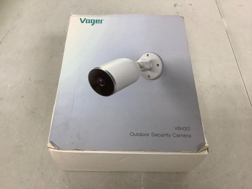 Voger Outdoor Security Camera, Untested, Appears new - Lot 472