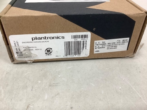 Plantronics Headset, Untested, E-Commerce Return - Lot 479