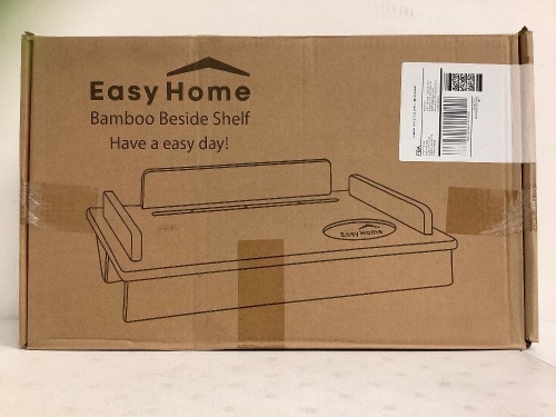 EasyHome Bamboo Bedside Shelf, Appears New - Lot 500