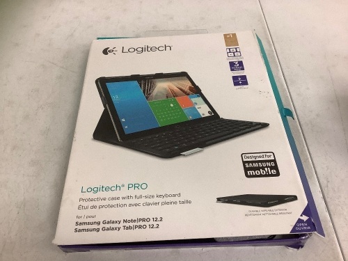 Logitech Case w/ Keyboard, Appears New - Lot 508