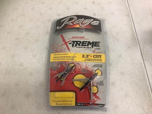 Rage Rear Deploying Broadheads, Appears New - Lot 606