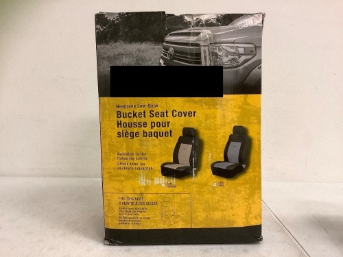 Neoprene Low Back Bucket Seat Cover, E-Comm Return - Lot 608