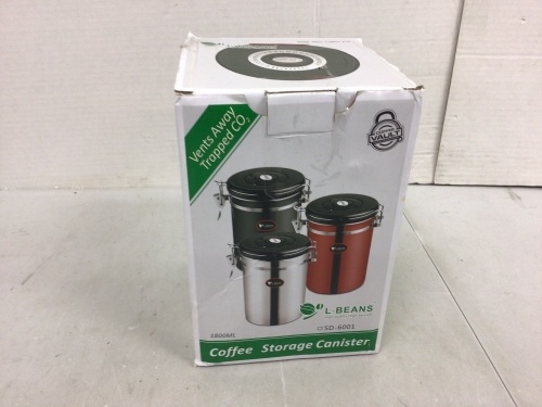 Coffee Storage Canister, E-Commerce Return - Lot 626