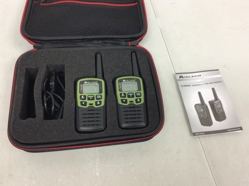 Midland Emergency Two Way Radios, Powers Up, E-Commerce Return - Lot 628