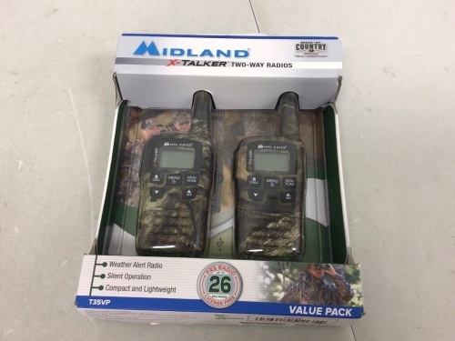 Midland X Talker Two Way Radios, Powers Up, E-Commerce Return - Lot 671