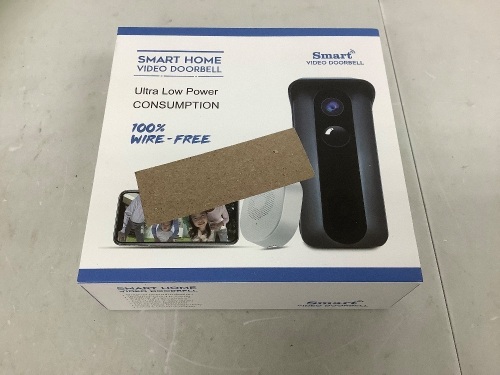 Smart Home Video Doorbell, Powers Up, Appears New - Lot 738