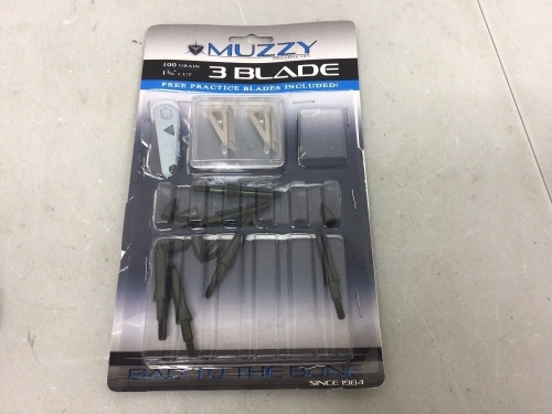 Muzzy 3 Blade Broadheads, E-Commerce Return - Lot 756