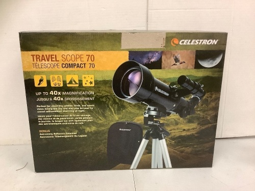 Celestron Travel Scope 70, Untested, E-Commerce Return - Lot 769