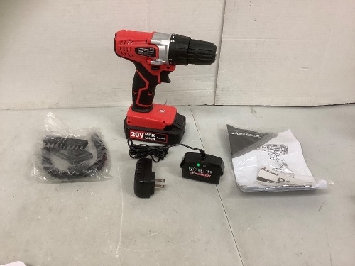 Avid Power 20V Cordless Drill/ Driver, Powers Up, E-Commerce Return - Lot 770