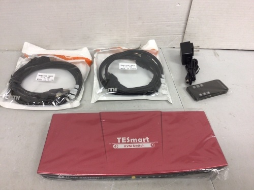 TESmart KVM Switch, Powers Up, Appears New - Lot 787