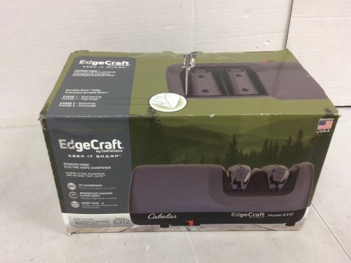 Edgecraft Electric Knife Shapener, Powers Up, E-Commerce Return - Lot 876