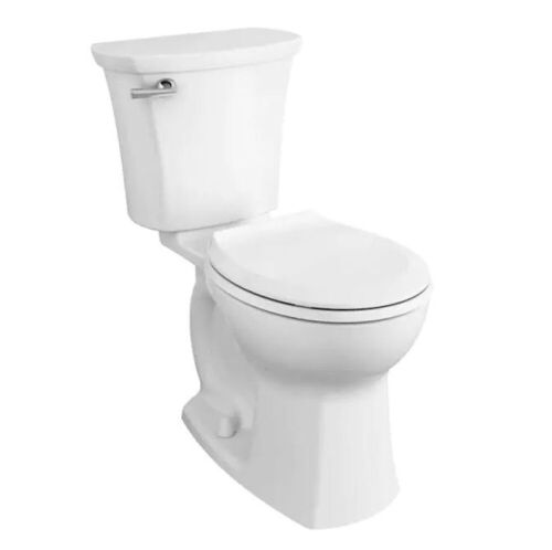 American Standard Edgemere White Round Chair Height 2-Piece WaterSense Toilet 12-in Rough-In Size - Lot 87
