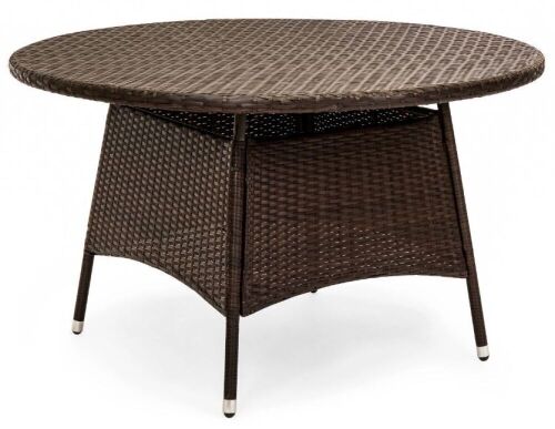 Indoor Outdoor Wicker Round Dining Table  - Lot 382