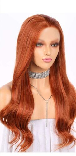 Lot of (14) Wavy Long Copper Red Orange Synthetic Wigs  - Lot 565