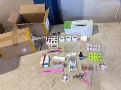 Lot of (2) Manicure Kits with UV Light  - Lot 583