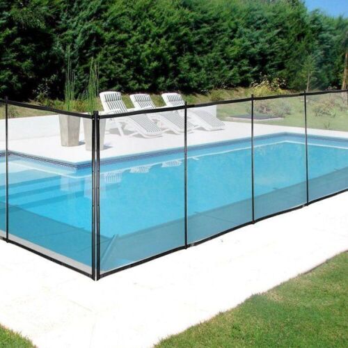 VEVOR Black Mesh Pool Fence for Inground Pools, 4' x 12'  - Lot 616