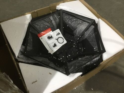 Hex-Shaped Outdoor Fire Pit w/ Flame-Retardant Lid - 24in - Lot 620